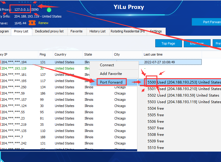 Yilu Proxy Integrate With Vmlogin Browser