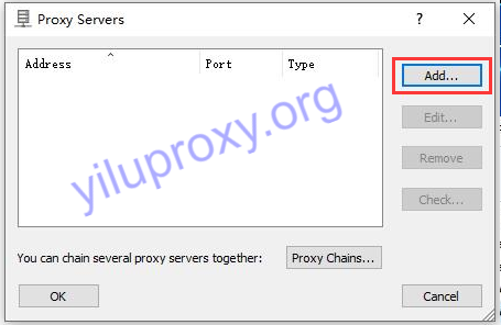 Proxy server add