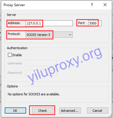 proxy setting