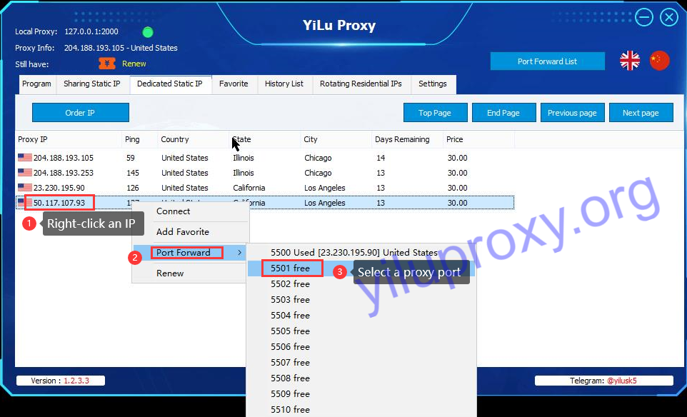 multi port forwarding