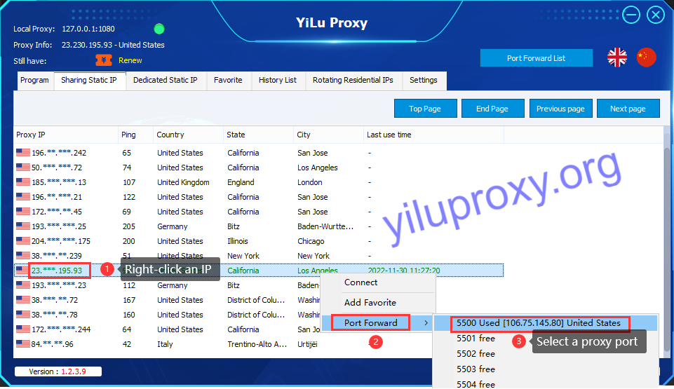 dolphin anty multi-port forwarding for shared static ip