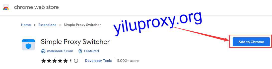 simple proxy add to chrome