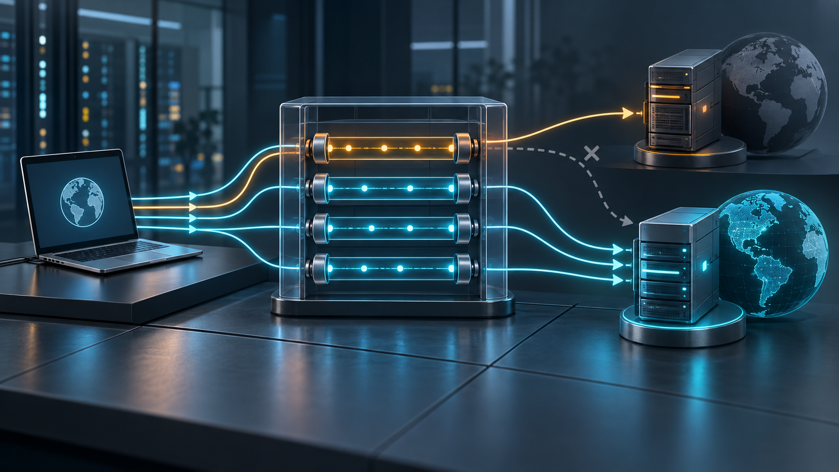 Persistent connection pool keeping one request on an old proxy exit after IP rotation