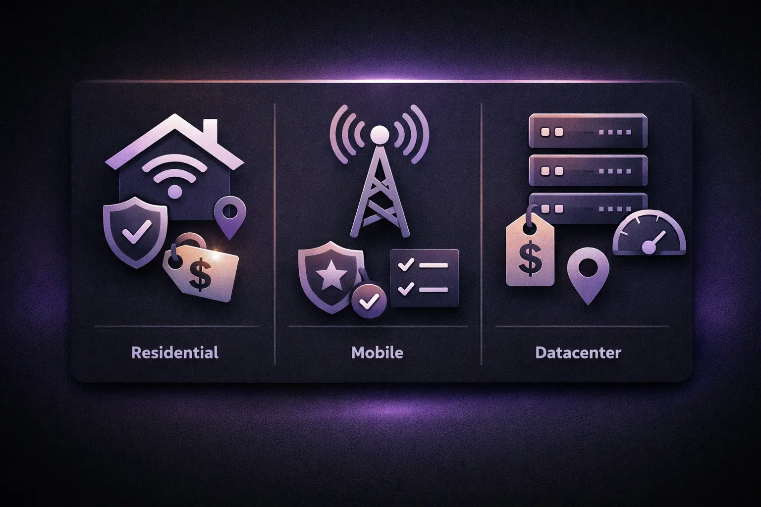 Buyer-focused Twitch proxy comparison with residential, mobile, and datacenter options