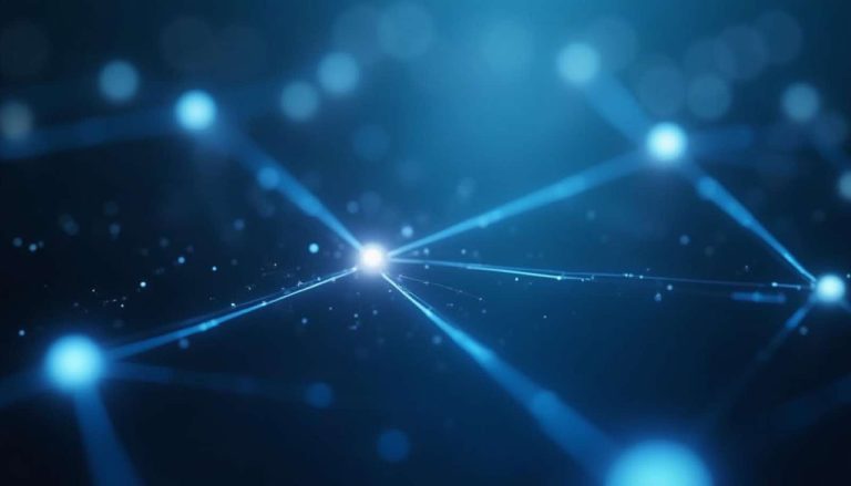 Abstract network continuity illustration for account-heavy workflows