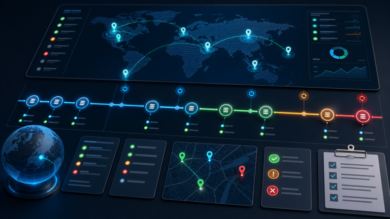 Proxy session continuity workflow with reconnect timeline, exit IP checks, region signals, and session review