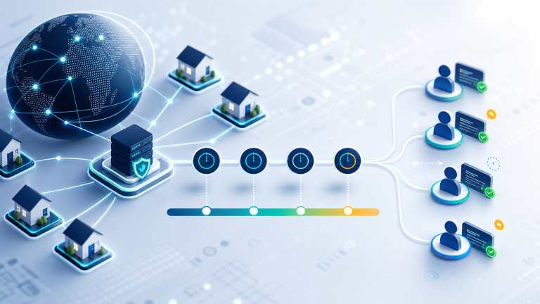 Sticky residential proxy session length and account workflow continuity diagram