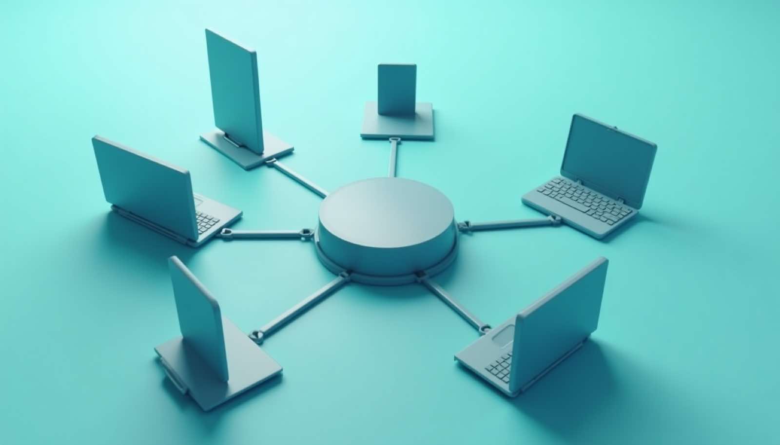 Abstract network relay illustration for a SOCKS5 proxy workflow-fit guide
